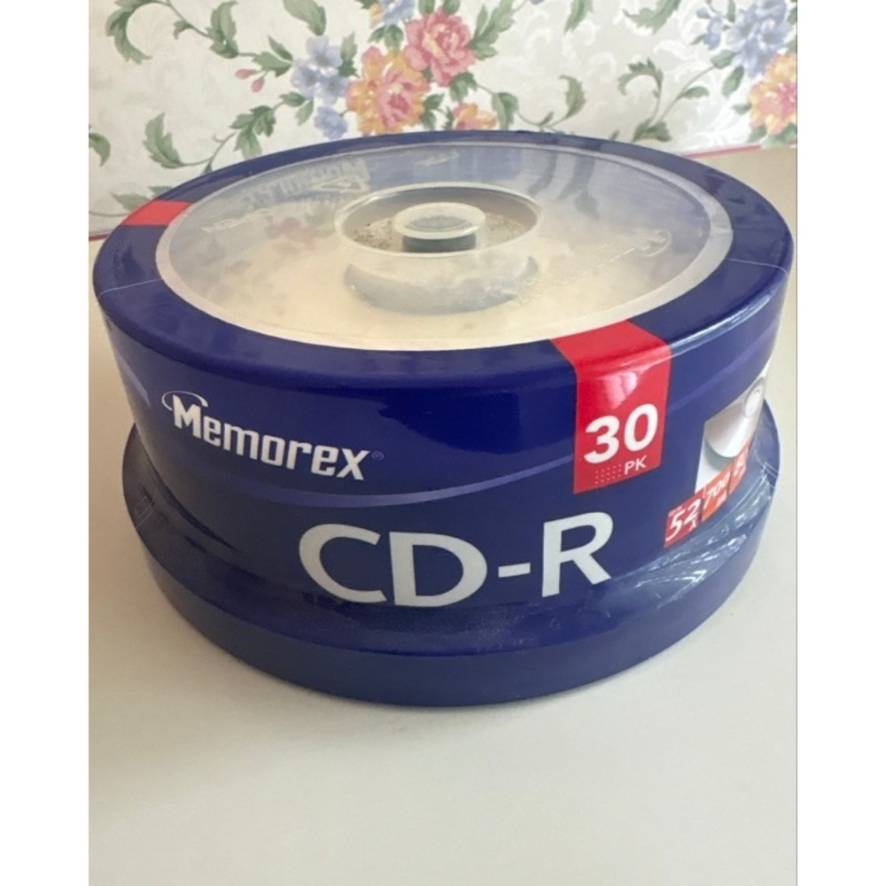 Memorex 30 Pack CD-R 52x 700MB 80 Min Blank Recordable Medi Cakebox New